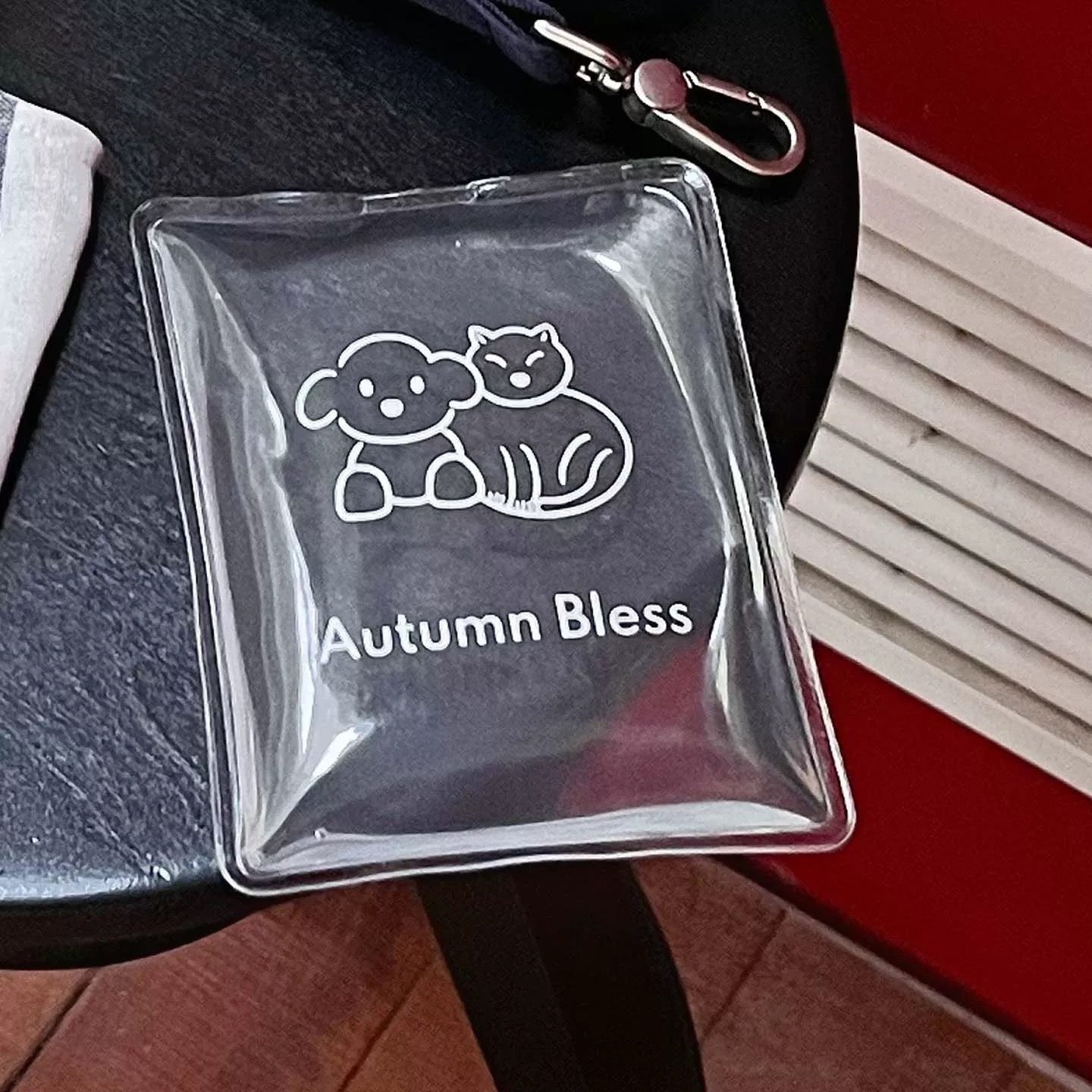 Autumn Bless ストライプ麻綿クールハーネス|アイスパック対応 | Cooling Striped Linen Harness – Ice Pack Ready