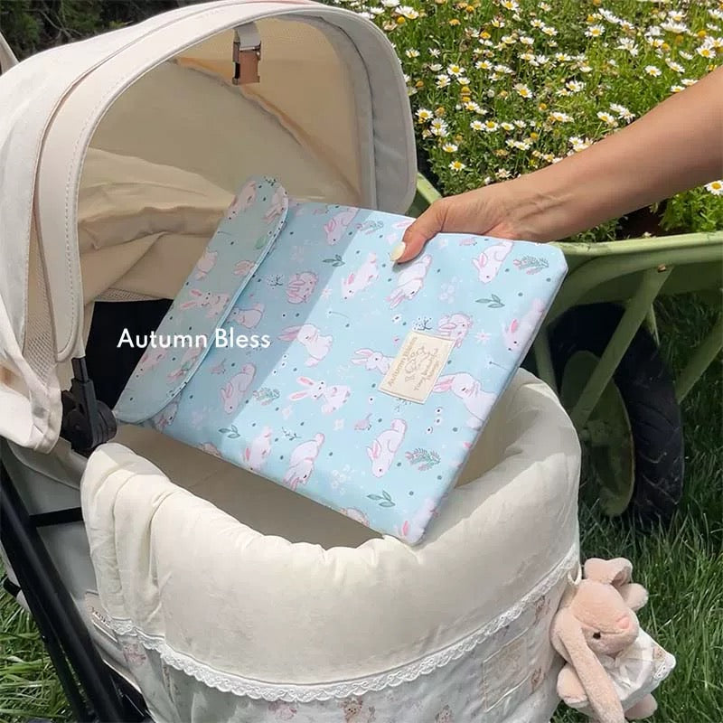 Autumn Bless ひんやりうさぎ柄ペットアイスパッド|Cooling Bunny Ice Pad for Pets