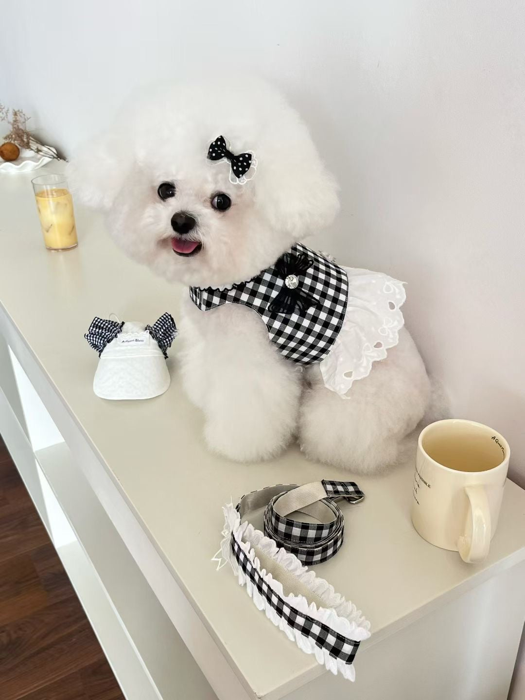 Autumn Bless フローラルチェックレースハーネス | Floral Checkered Lace Harness