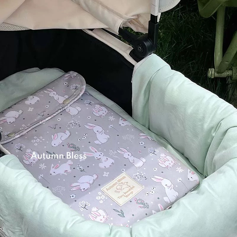 Autumn Bless ひんやりうさぎ柄ペットアイスパッド|Cooling Bunny Ice Pad for Pets