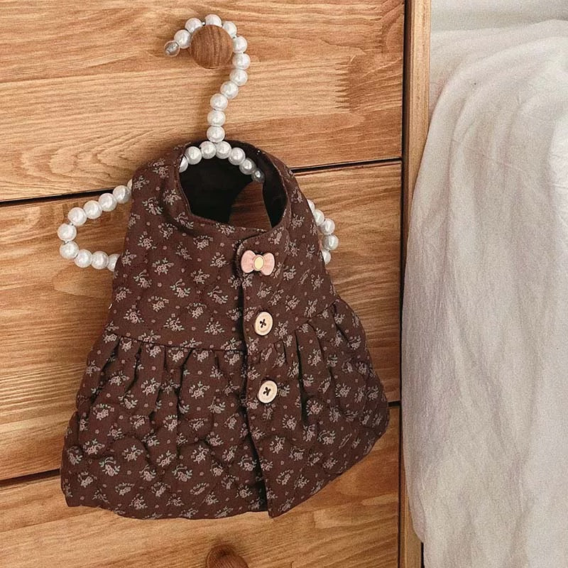 Autumn Bless Floral Quilted Cotton Dress