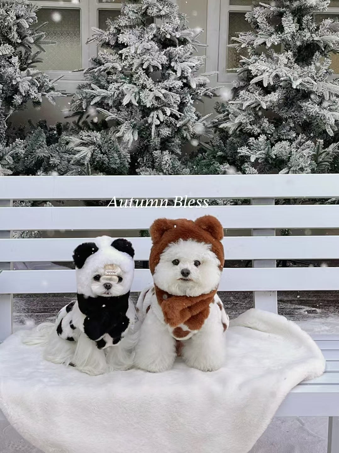 Autumn Bless Cozy Christmas Earmuff Hood Trio