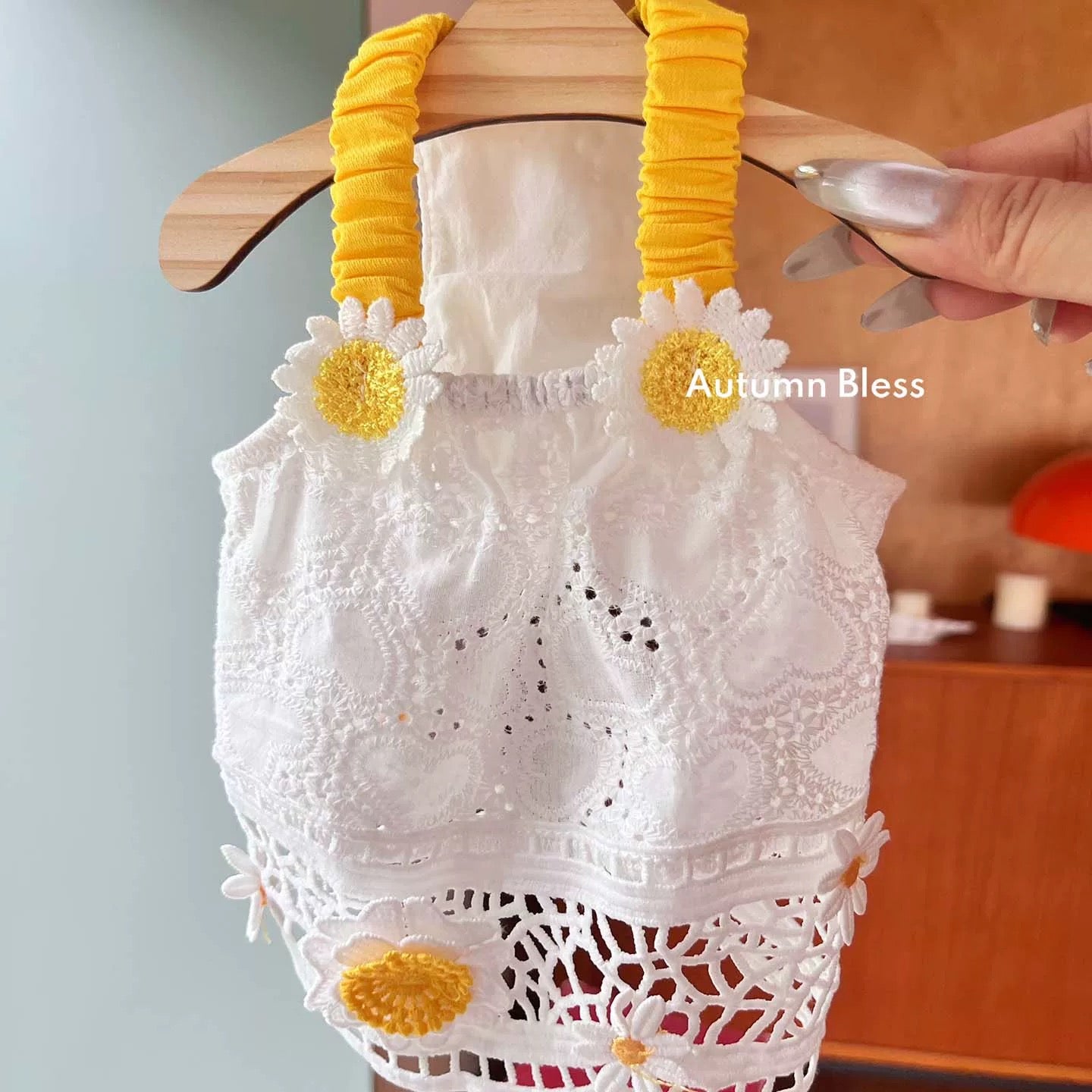 Autumn Bless レモンデイジー&マリンピクニックワンピース | Lemon Daisy & Marine Picnic Dress