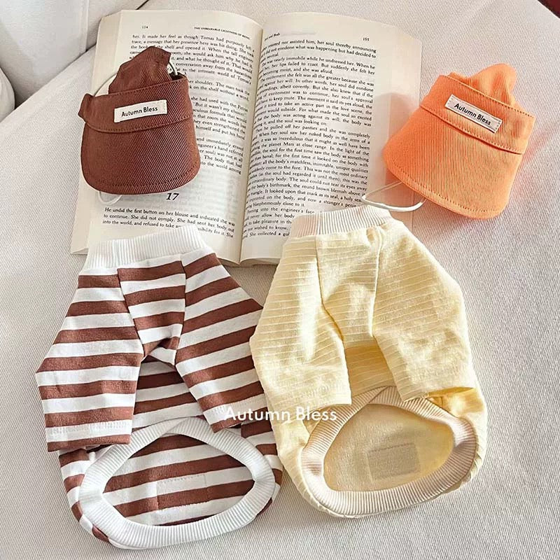 Autumn Bless ストライプ&ハーネスに合わせるキャップ&リード | Matching Cap & Leash – Stripe & Harness Pairing