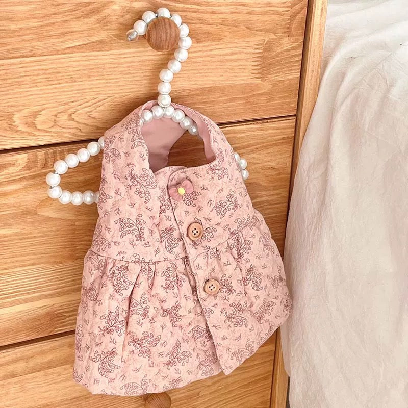 Autumn Bless Floral Quilted Cotton Dress
