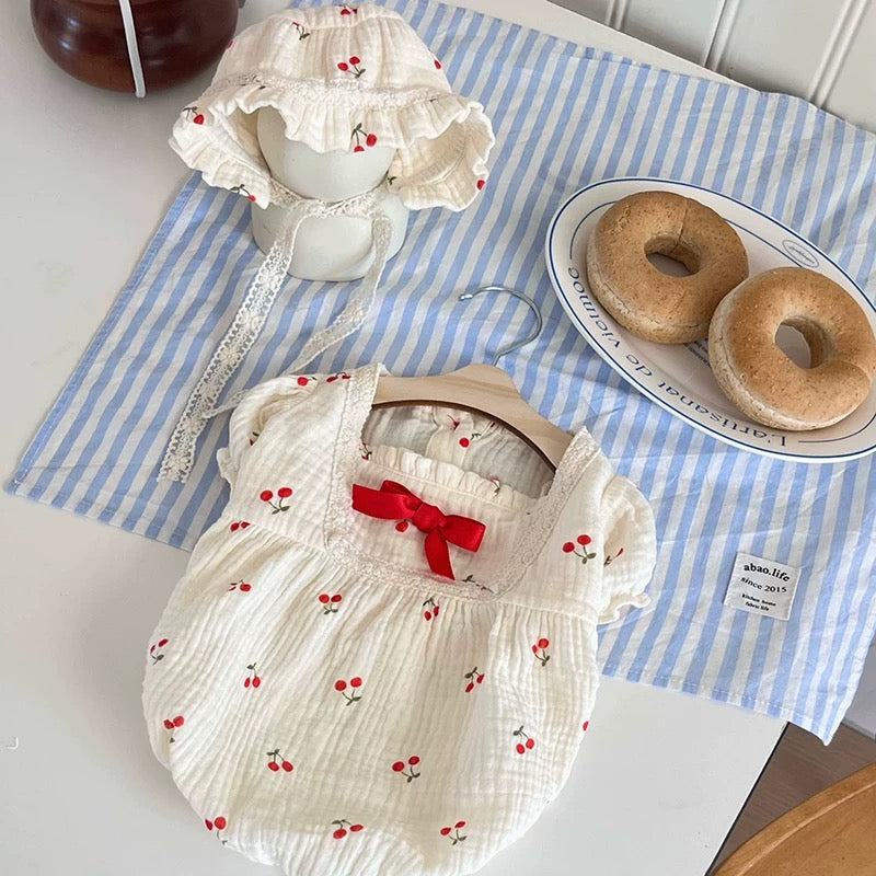 Autumn Bless パフリボンルームワンピースセット | Puffy Ribbon Home Dress Set