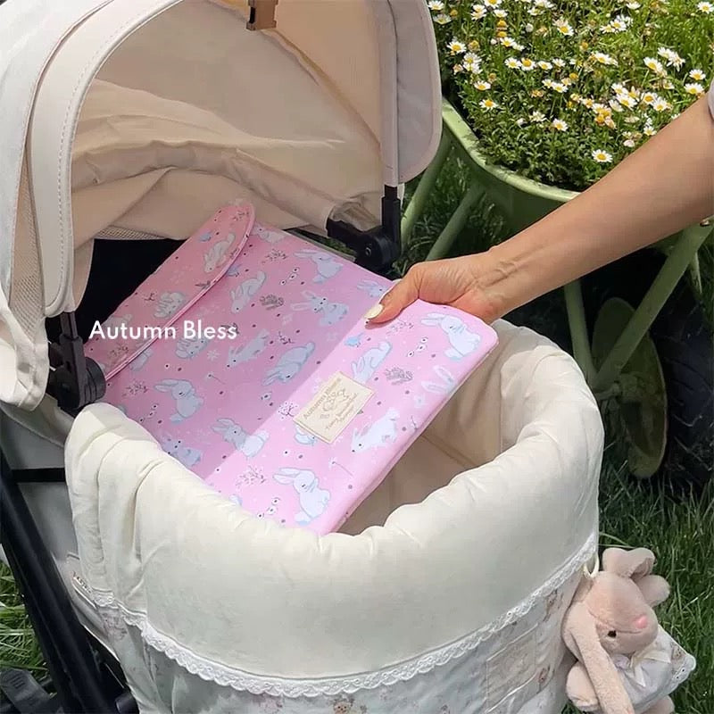 Autumn Bless ひんやりうさぎ柄ペットアイスパッド|Cooling Bunny Ice Pad for Pets