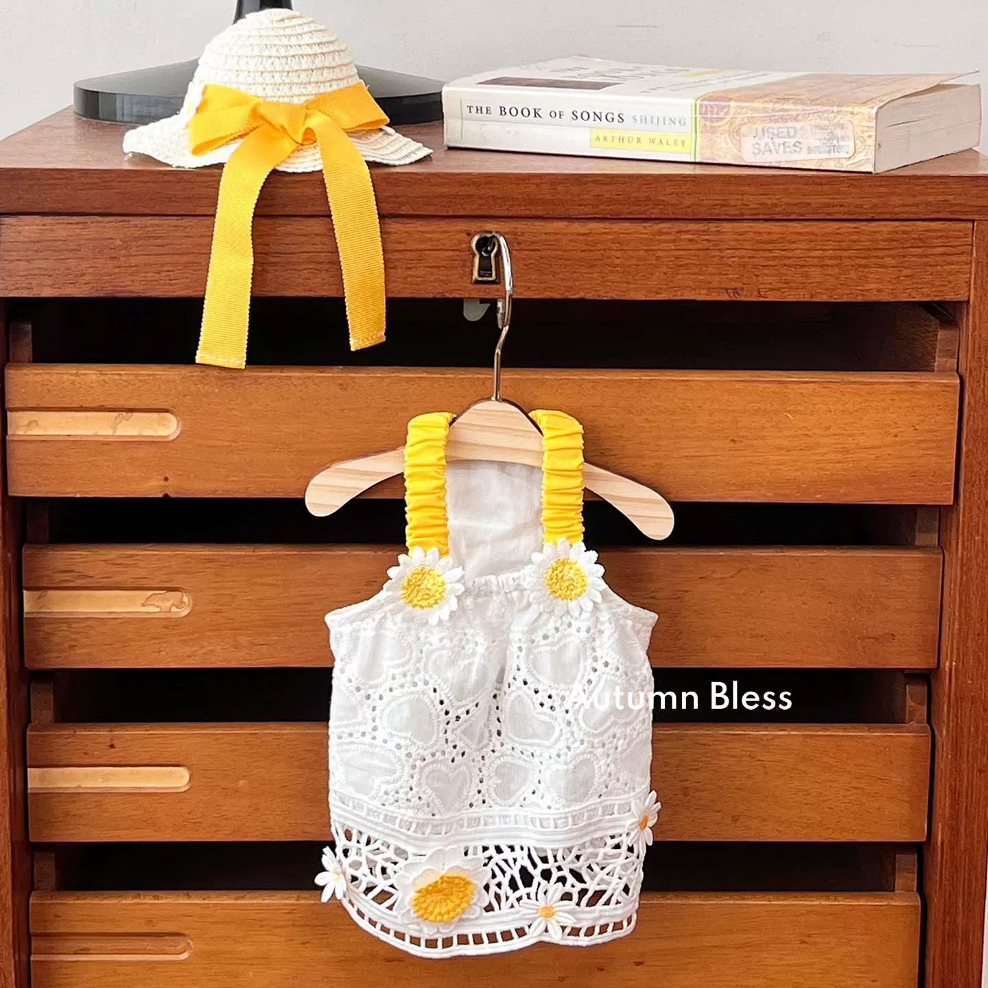 Autumn Bless レモンデイジー&マリンピクニックワンピース | Lemon Daisy & Marine Picnic Dress