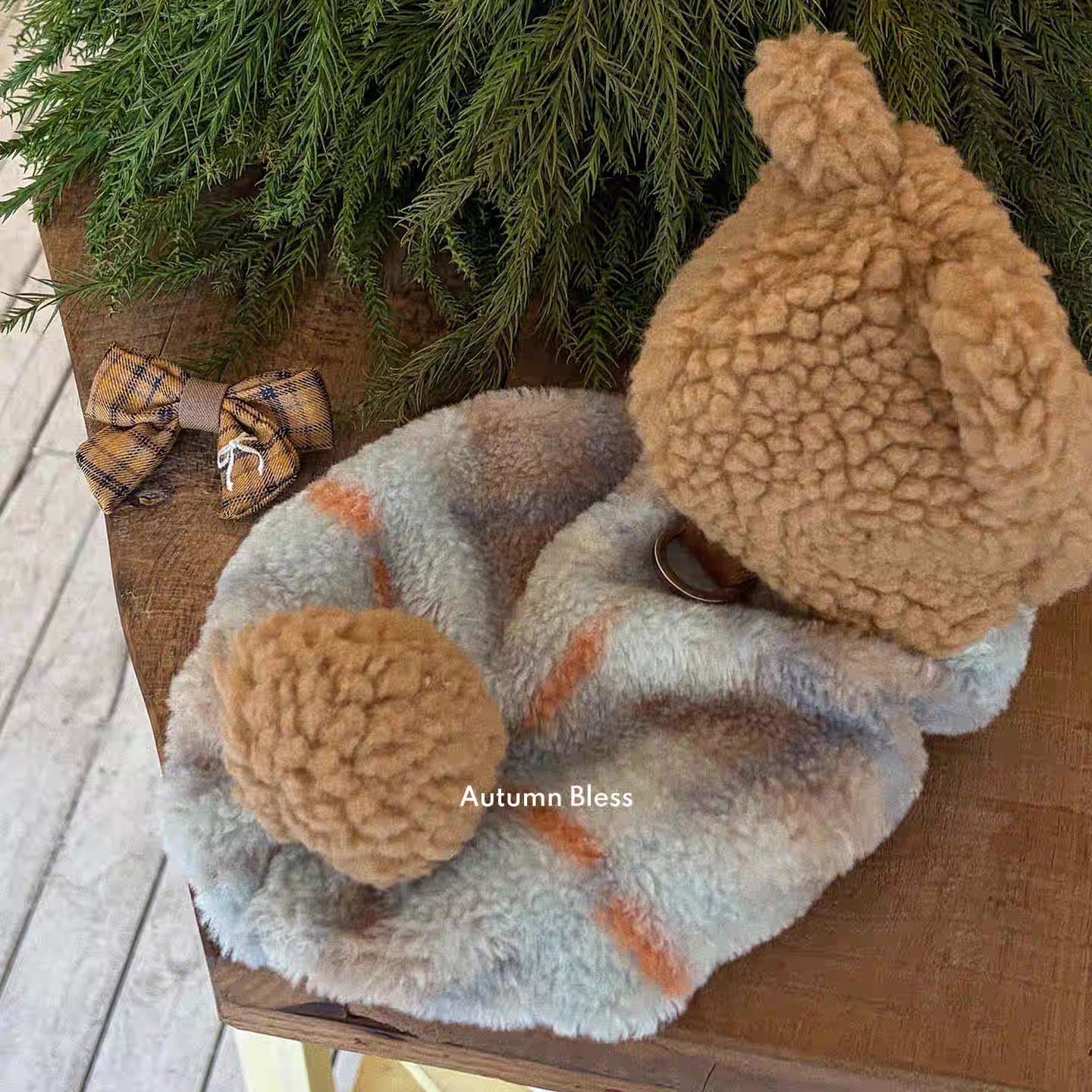 Autumn Bless ベアボア フーディーコート | Teddy Bear Sherpa Hoodie Coat