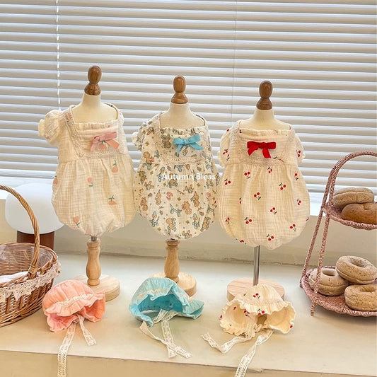 Autumn Bless パフリボンルームワンピースセット | Puffy Ribbon Home Dress Set