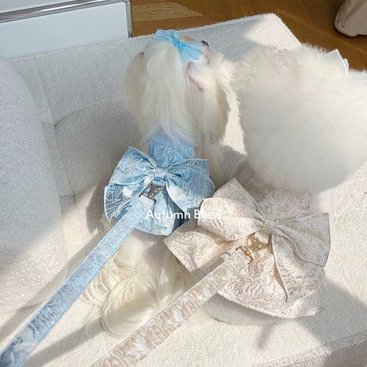 Autumn Bless エレガントボウマッチングリード |Elegant Bow Matching Leash