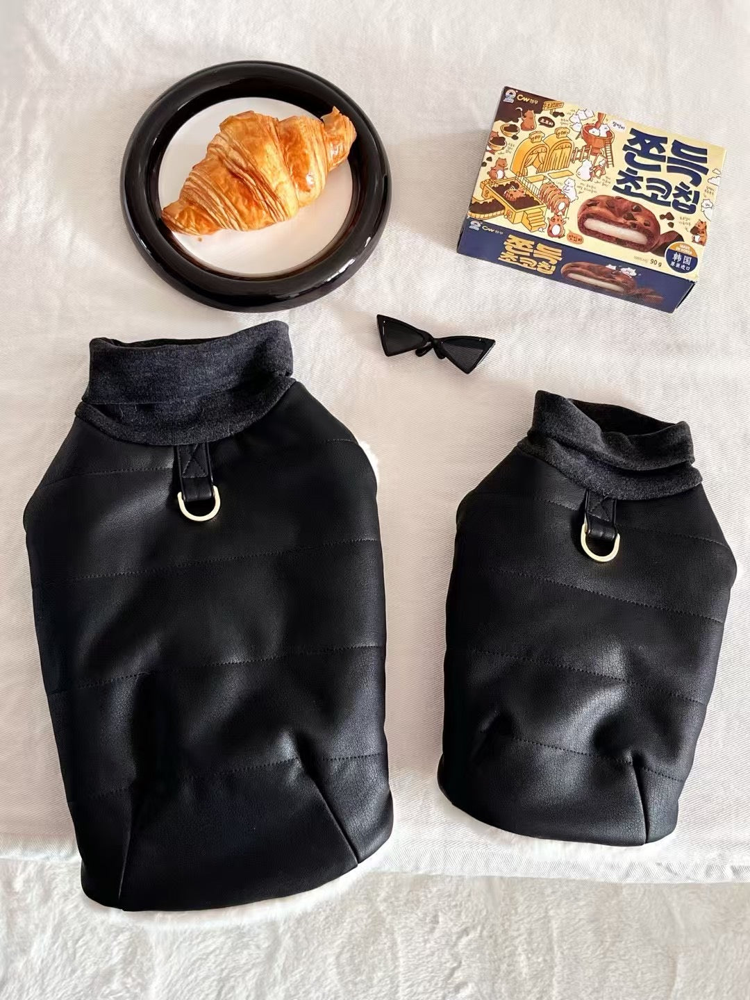 Autumn Bless PUレザーあったかペットベスト | PU Leather Warm Pet Vest