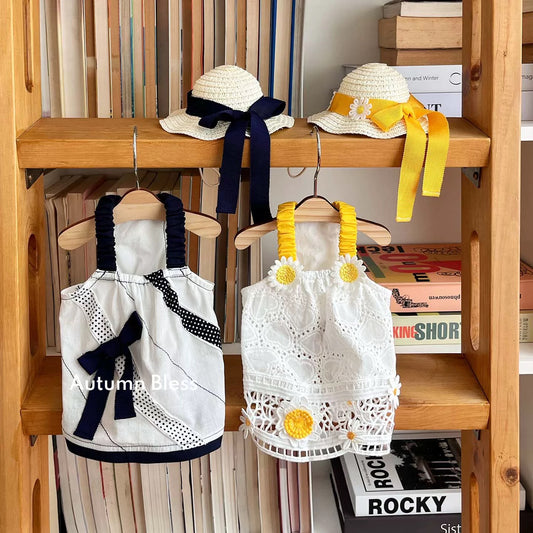 Autumn Bless レモンデイジー＆マリンピクニックワンピース | Lemon Daisy & Marine Picnic Dress