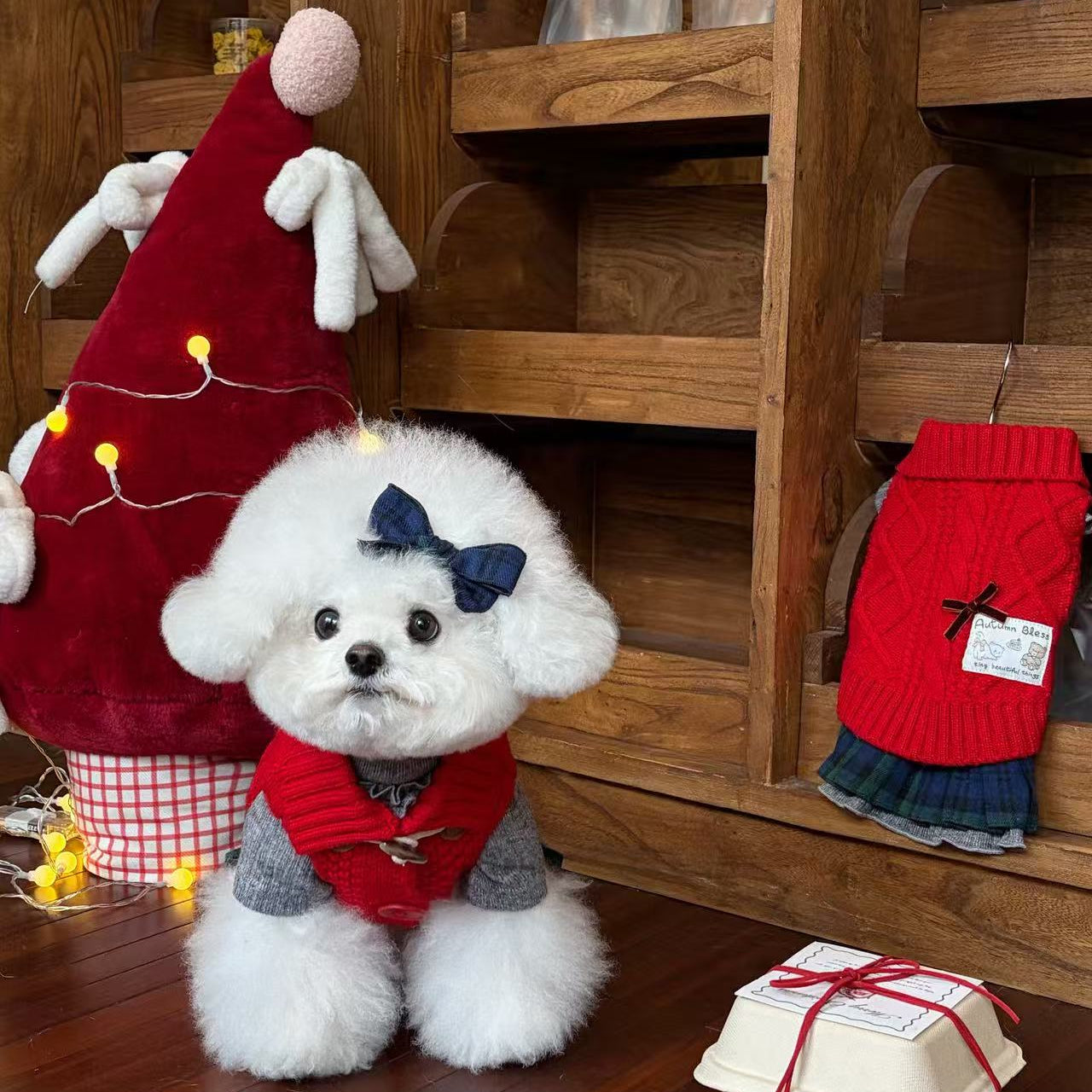 Autumn Bless ソフトウールタッチニットベスト