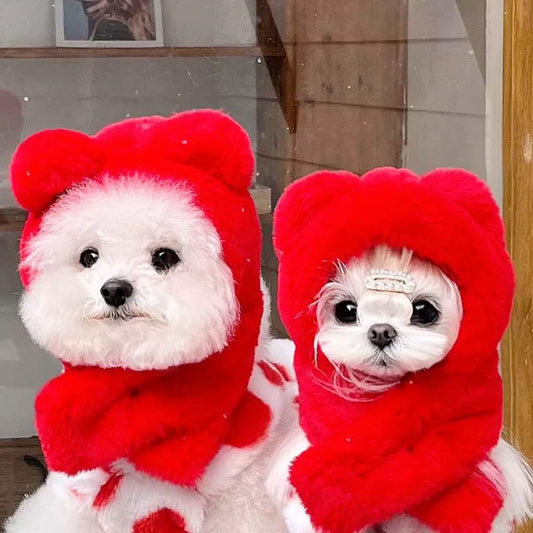 Autumn Bless Cozy Christmas Earmuff Hood Trio