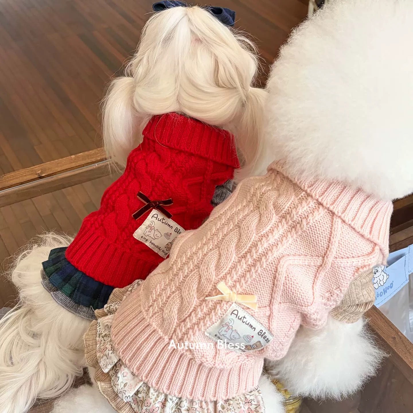 Autumn Bless ソフトウールタッチニットベスト