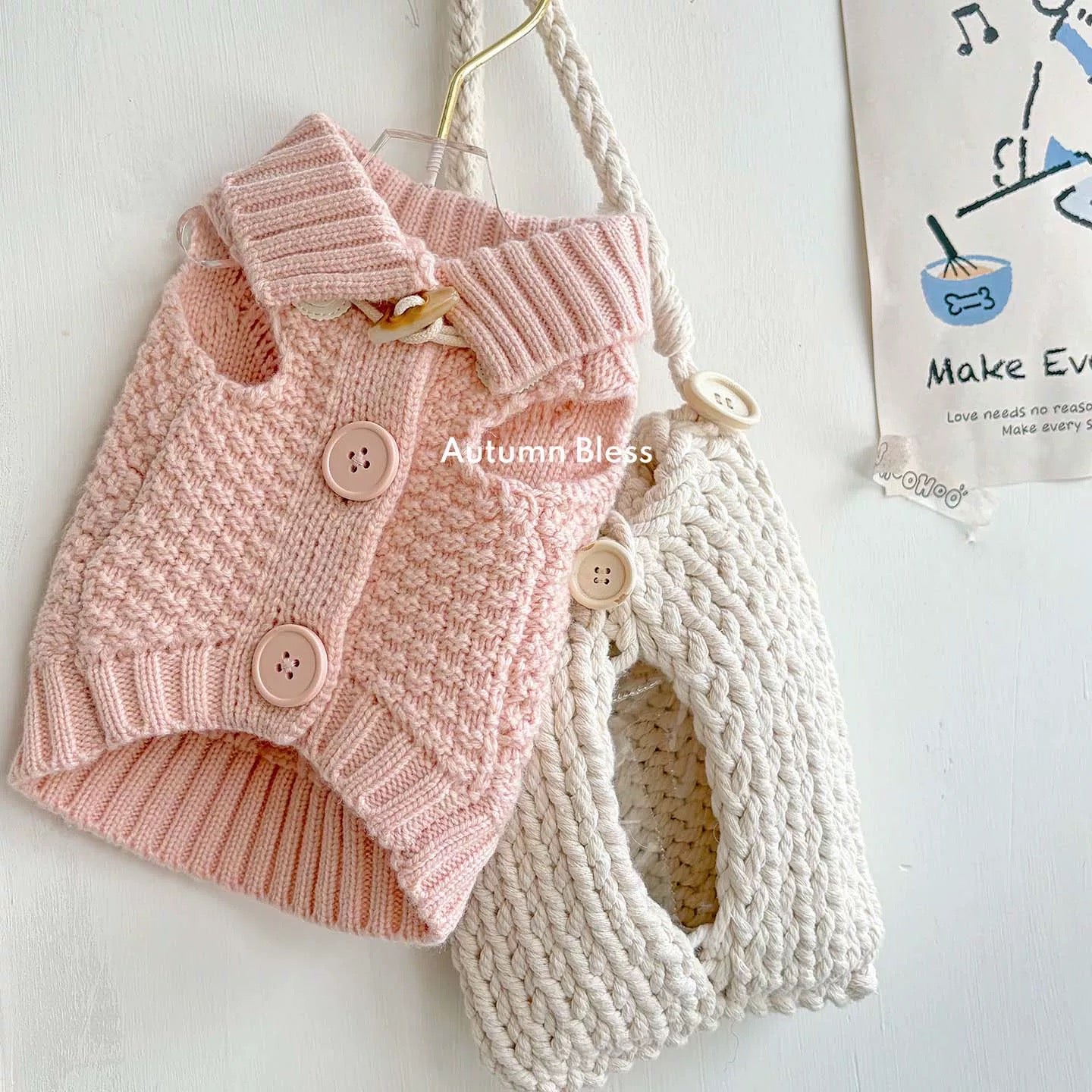 Autumn Bless ソフトウールタッチニットベスト